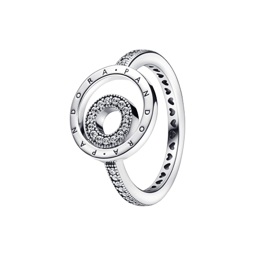 Anillo Pandora Anillo Pandora Signature Logo Círculos Pavé - Vista principal