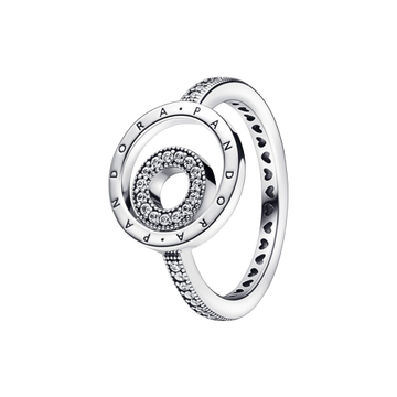 Anillo Pandora Anillo Pandora Signature Logo Círculos Pavé - Vista principal