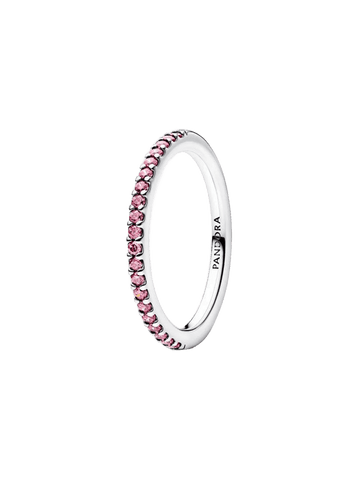 Anillo Banda Brillante Rosa - vista 1