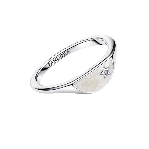 Anillo Pandora ME Mitad Sello Esmaltado
