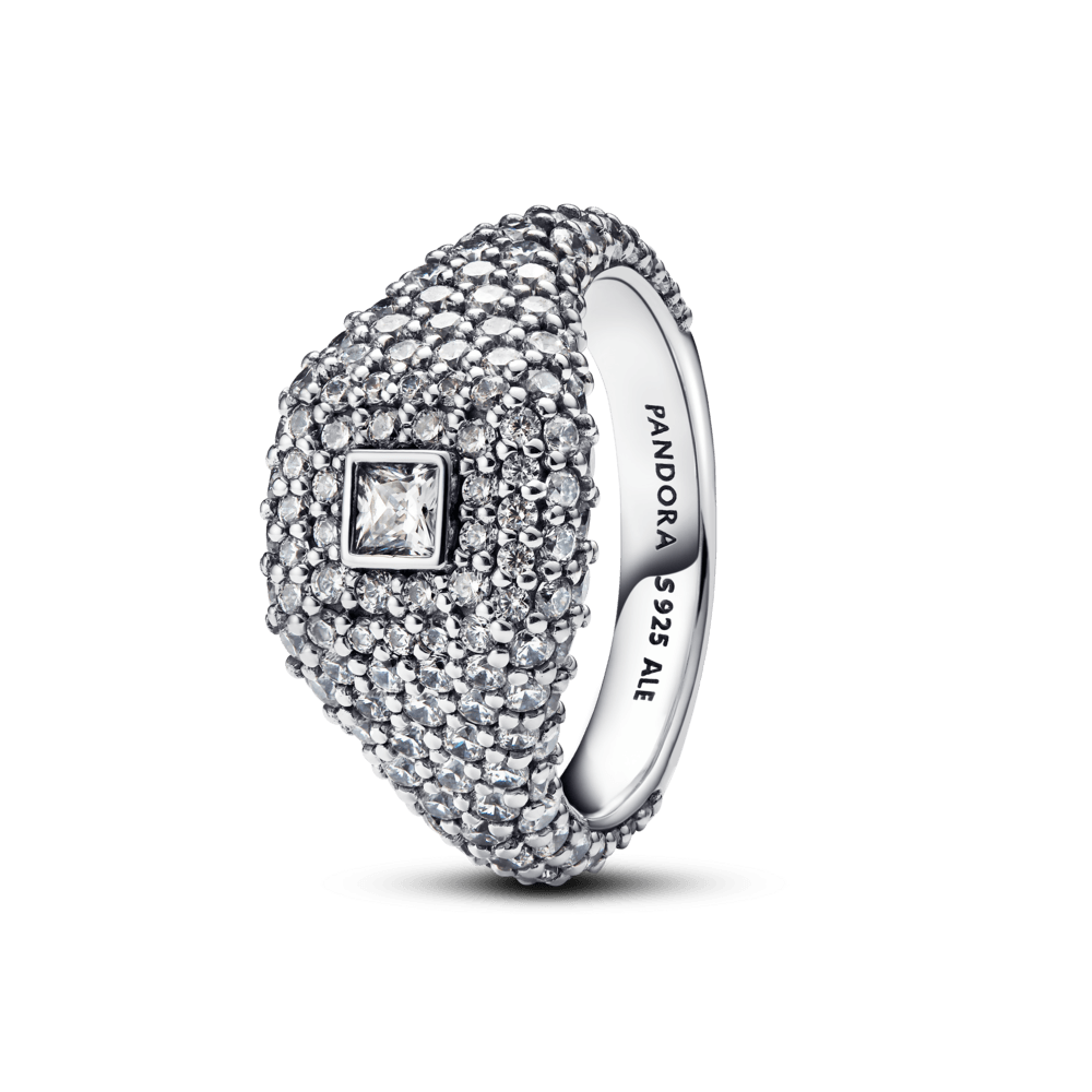 Anillo Pandora Anillo de Cocktail Cuadrado en Pavé - Vista principal