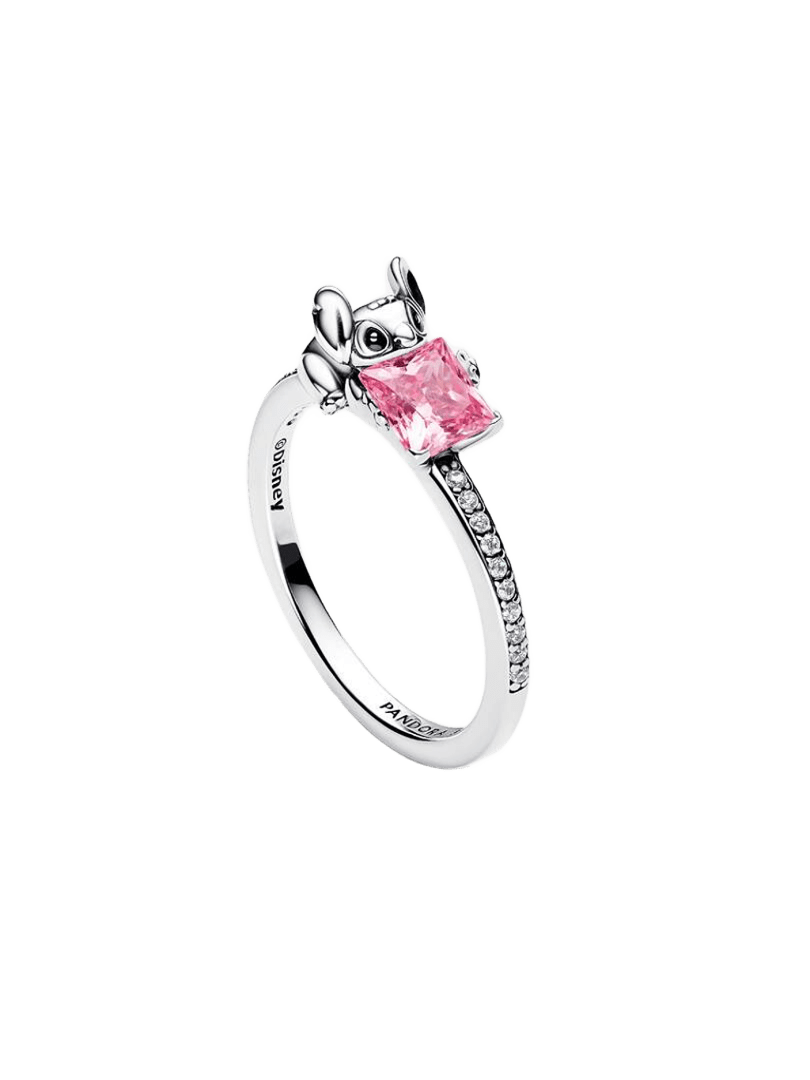 Anillo Gema y Stitch de Disney Rosa - vista 2