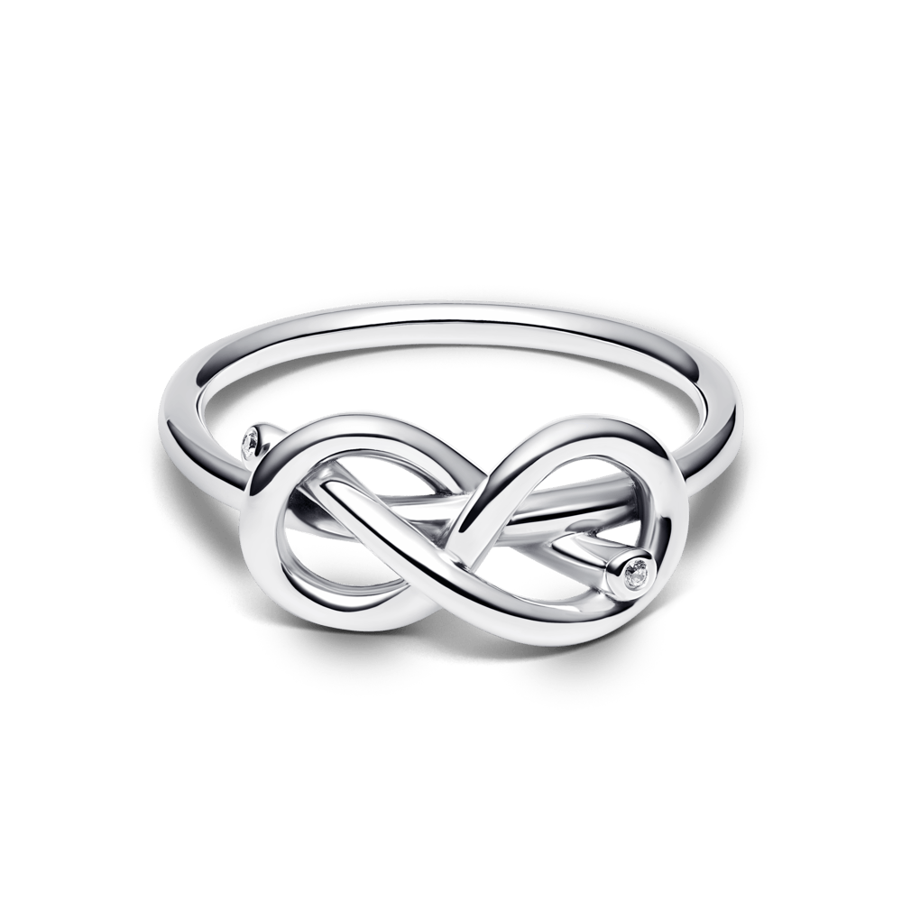 Anillo Pandora Anillo Nudo Infinito Plateado - Vista detalle