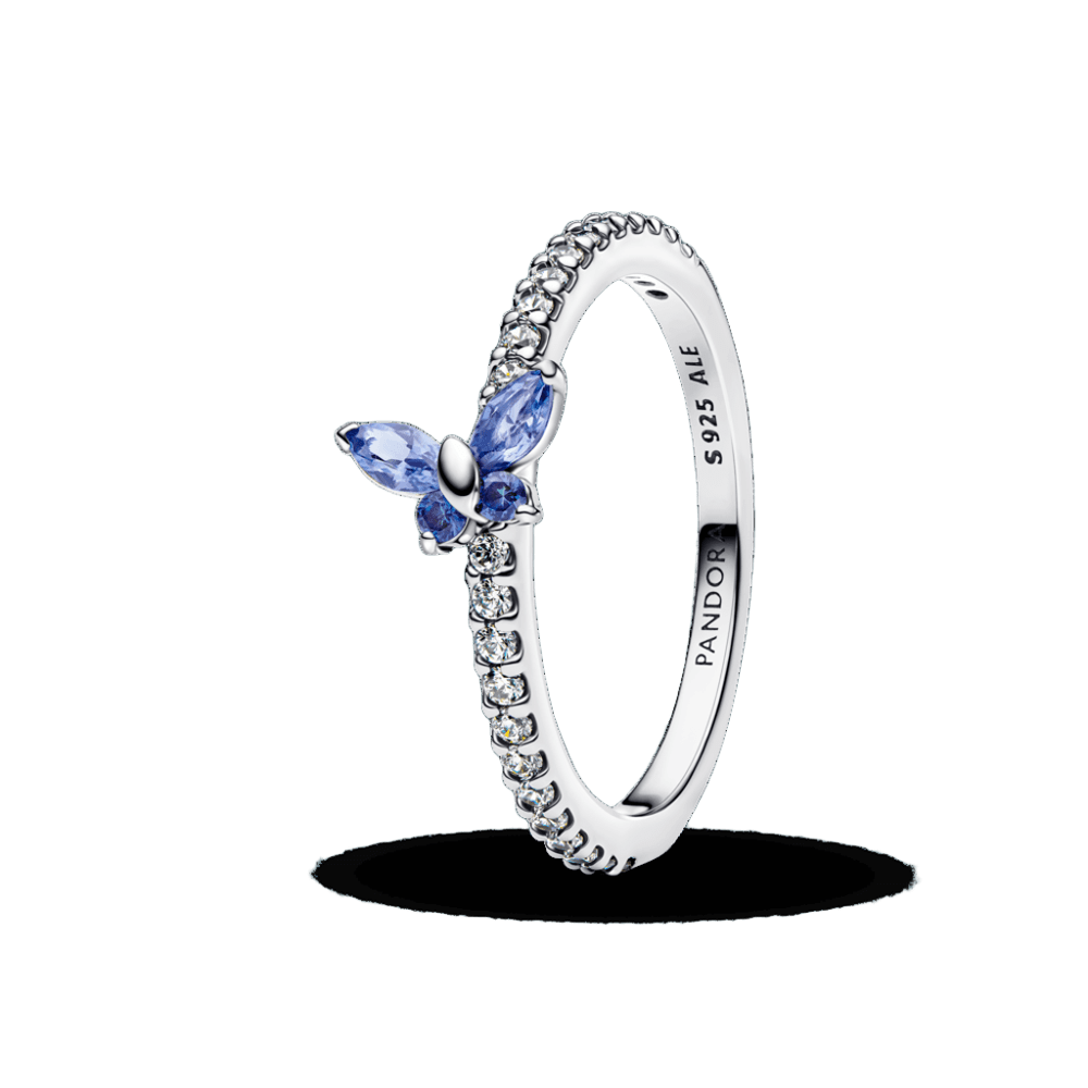 Anillo Pandora Anillo Mariposa Resplandeciente Azul - Vista principal