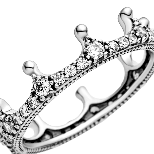 Anillo en plata de ley Corona Encantada