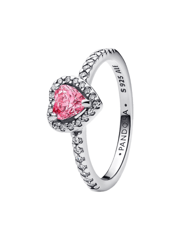 Anillo Pandora Anillo Corazón Rosa Elevado - Vista principal