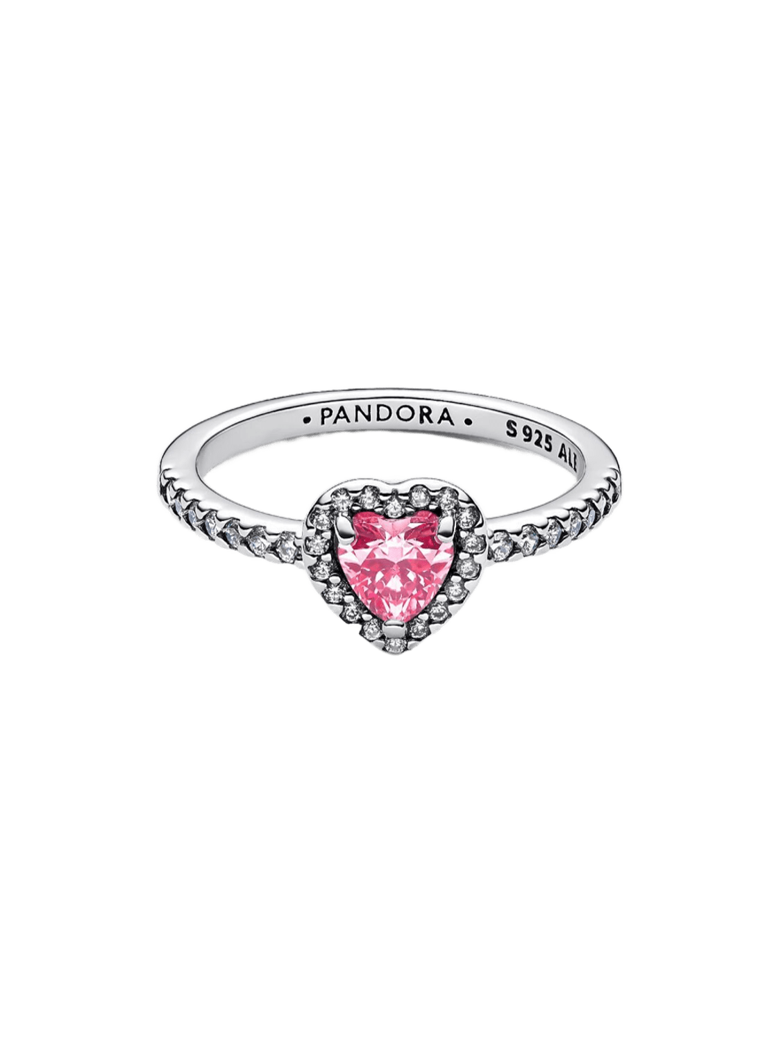 Anillo Pandora Anillo Corazón Rosa Elevado - Vista detalle