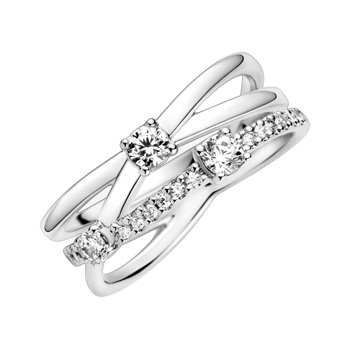 Anillo Triple Alianza Brillante