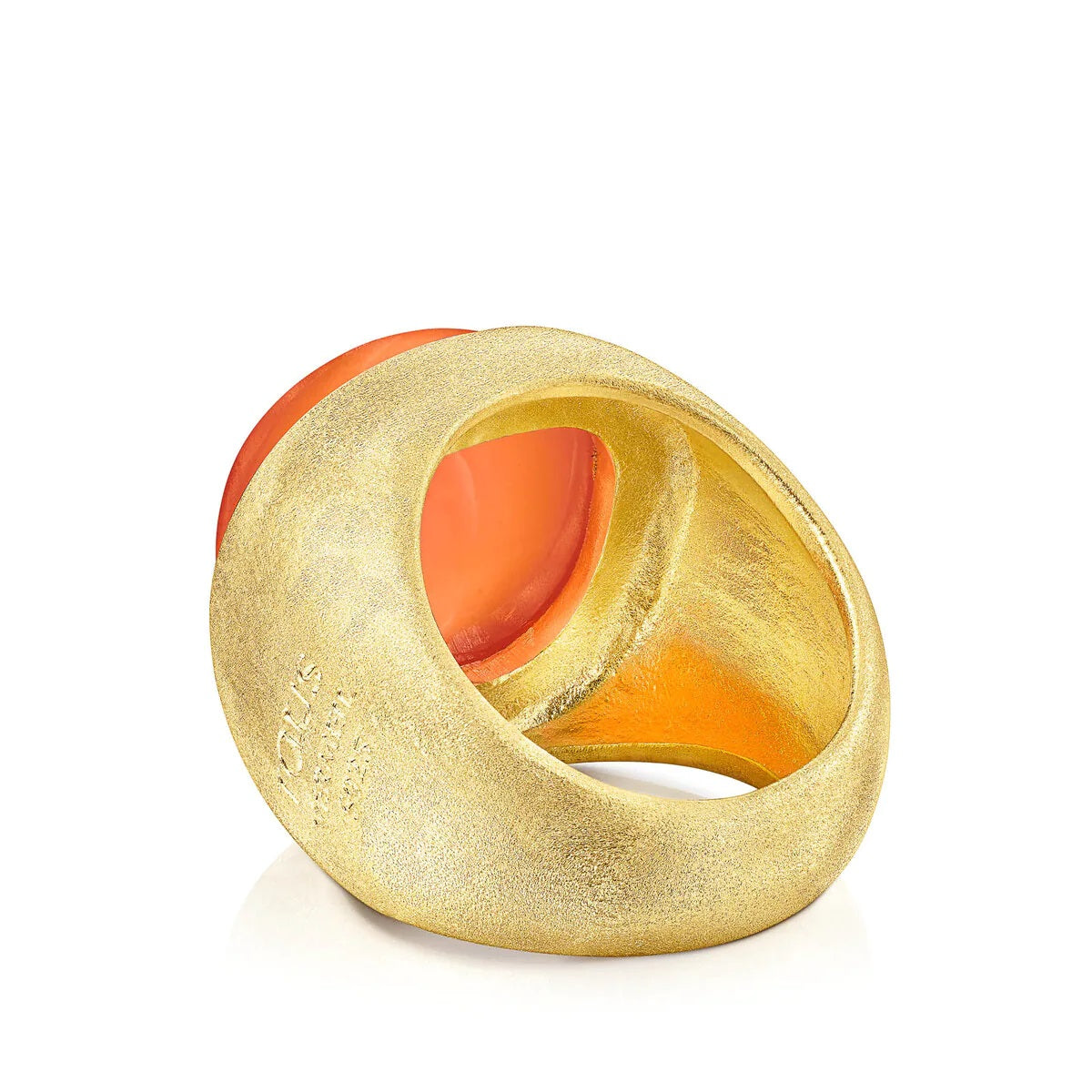 Anillo de plata vermeil y cornalina Nattfall