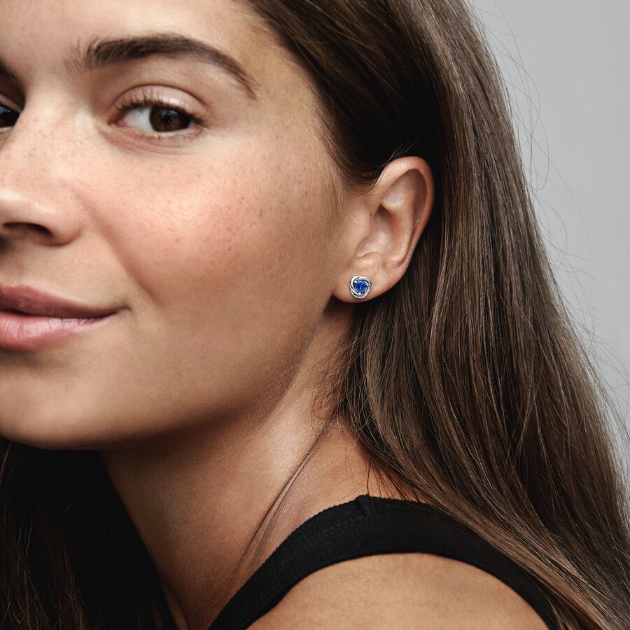 Pendientes de botón Circulo Eternity Septiembre