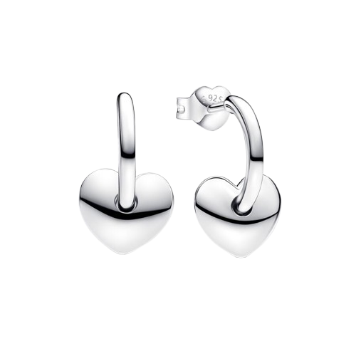 Pendientes de Aro Abiertos Corazón