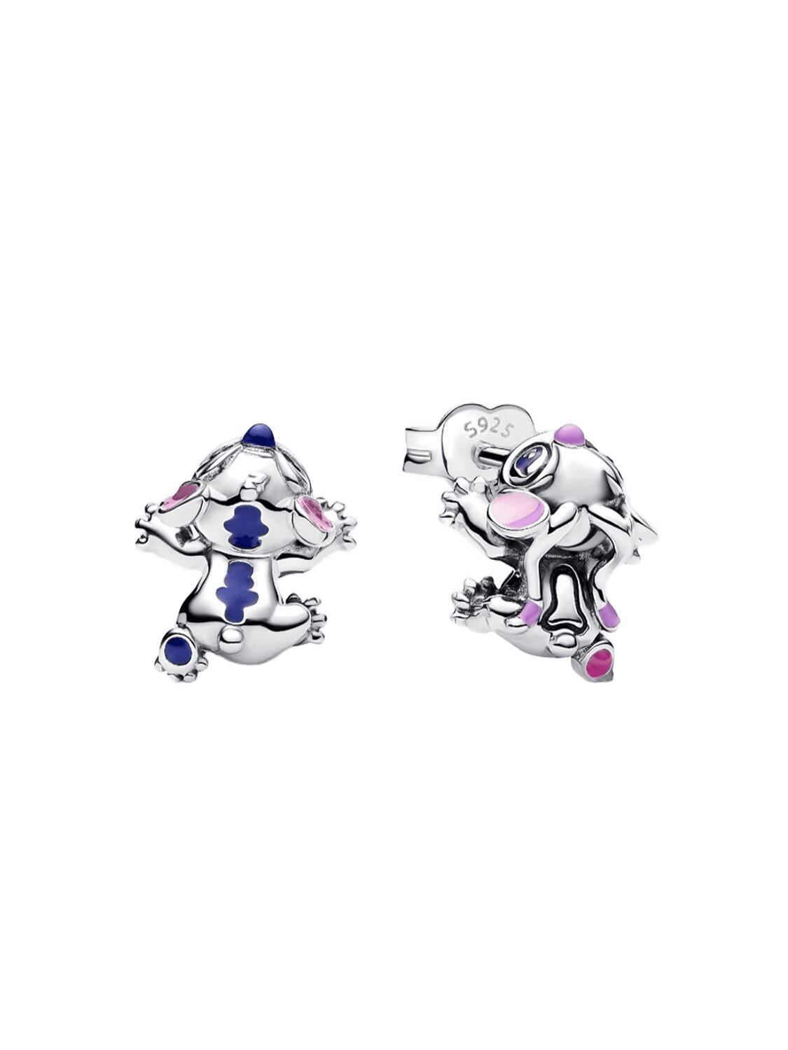 Pendientes de Botón Angel y Stitch de Disney