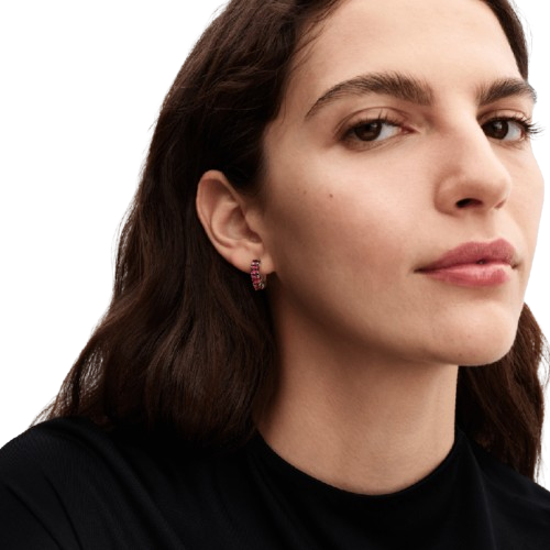 Pendientes de Aro Rosa