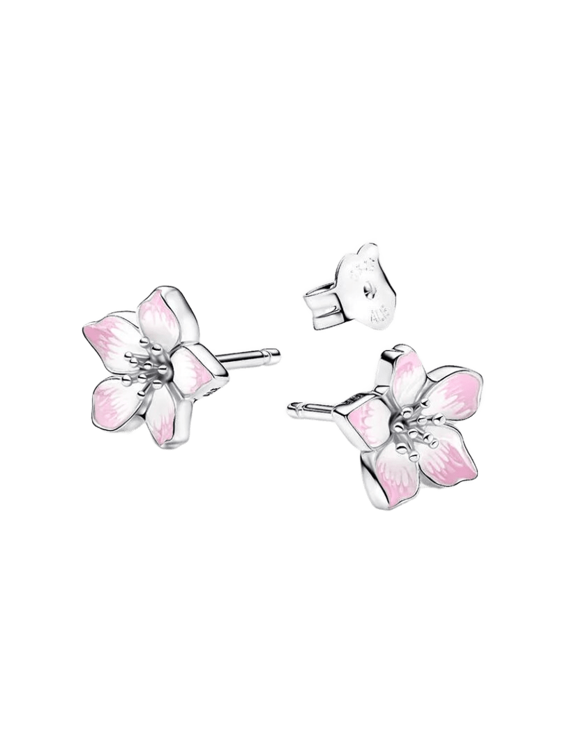 Pendientes de botón Flor de Cerezo - vista 2