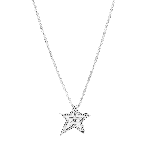 Collar Estrella Asimétrica en Pavé