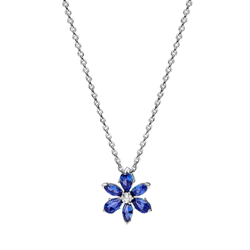 Collar Herbario Brillante Azul