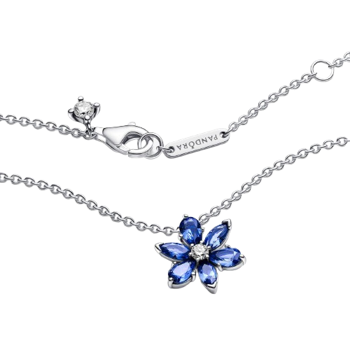 Collar Herbario Brillante Azul