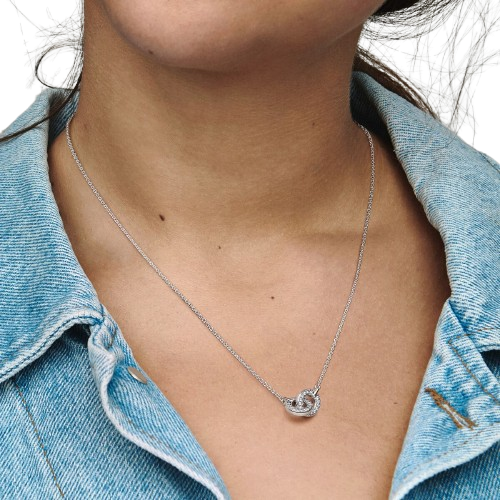 Collar Pavé Entrelazado Pandora Signature