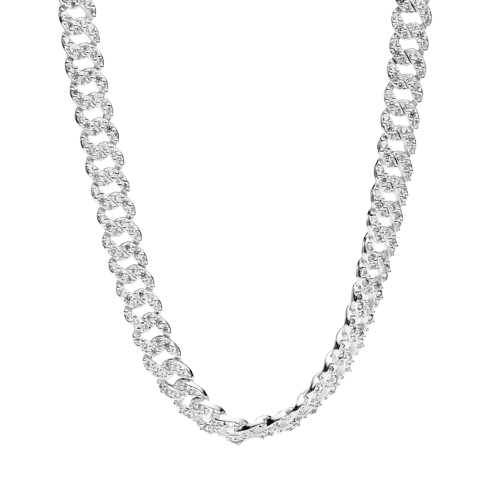 Collar Pandora Collar de Cadena Cubana de Pavé - Vista principal