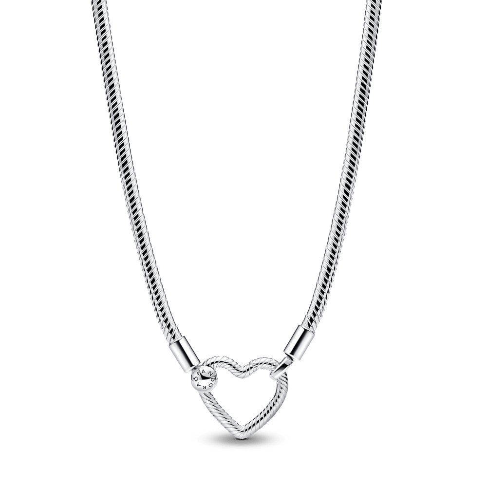 Collar Pandora Collar de Cadena de Serpiente con Hebilla de Corazón - Vista principal