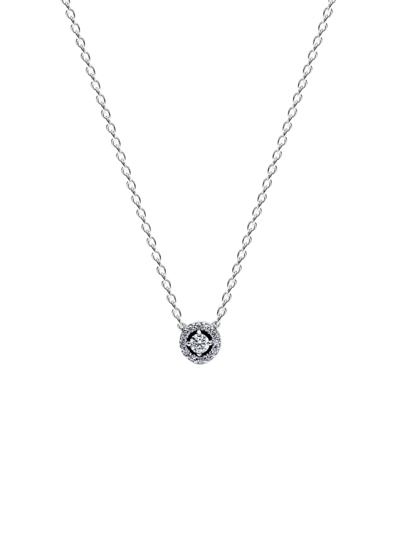 Collar Halo de Pavé Redondo - vista 1