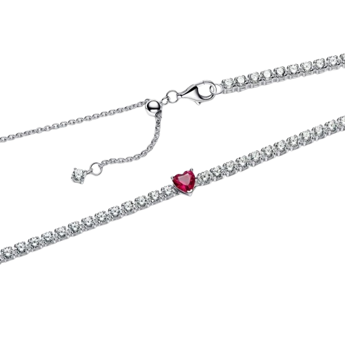 Collar Pandora Choker Halo Corazón - Vista detalle
