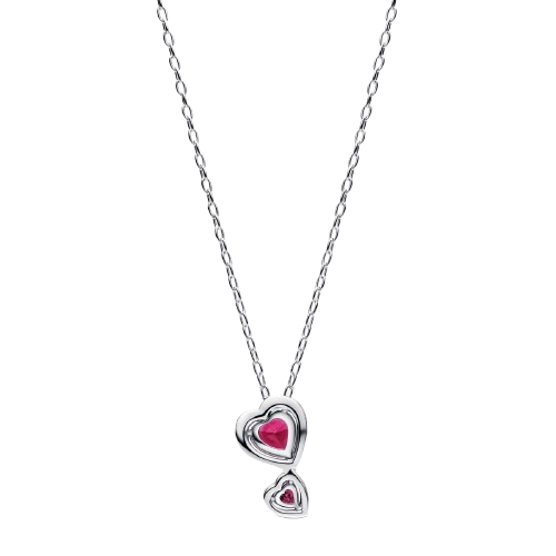 Collar Halo Rojo Corazones