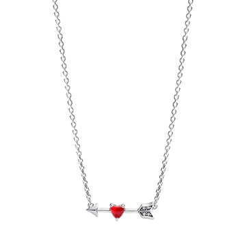 Collar Flecha y Corazón Cristal de Murano