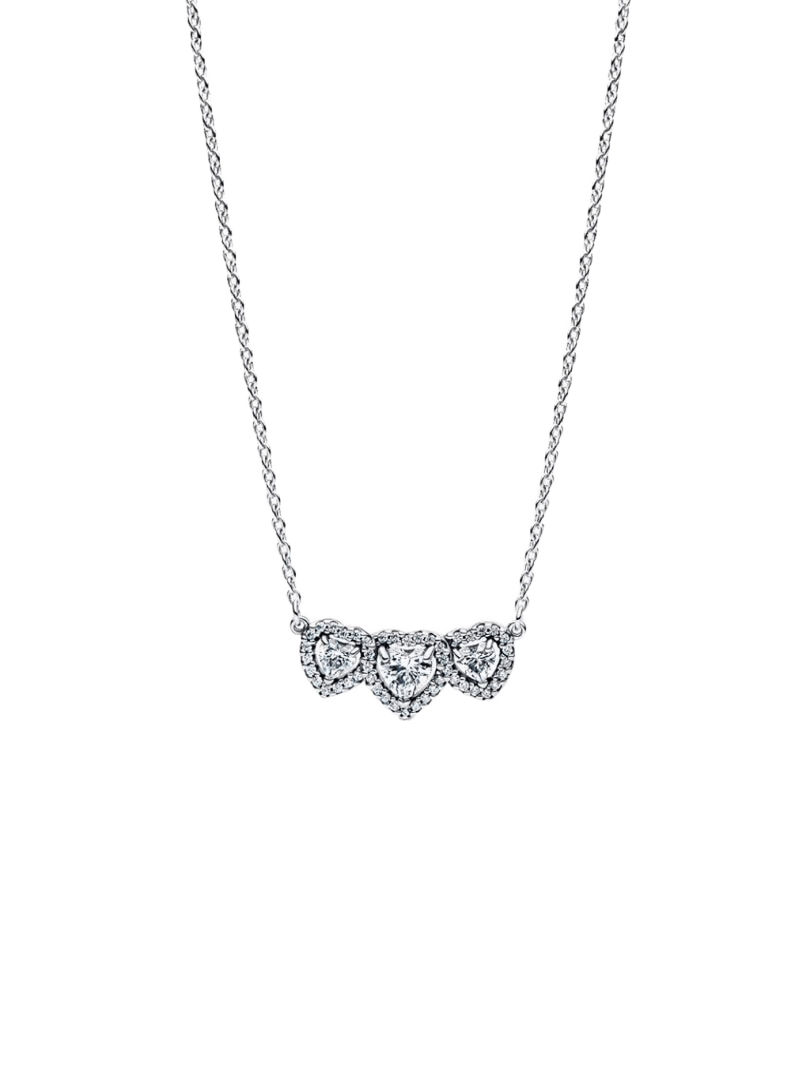 Collares Triple Halo Corazón - vista 1