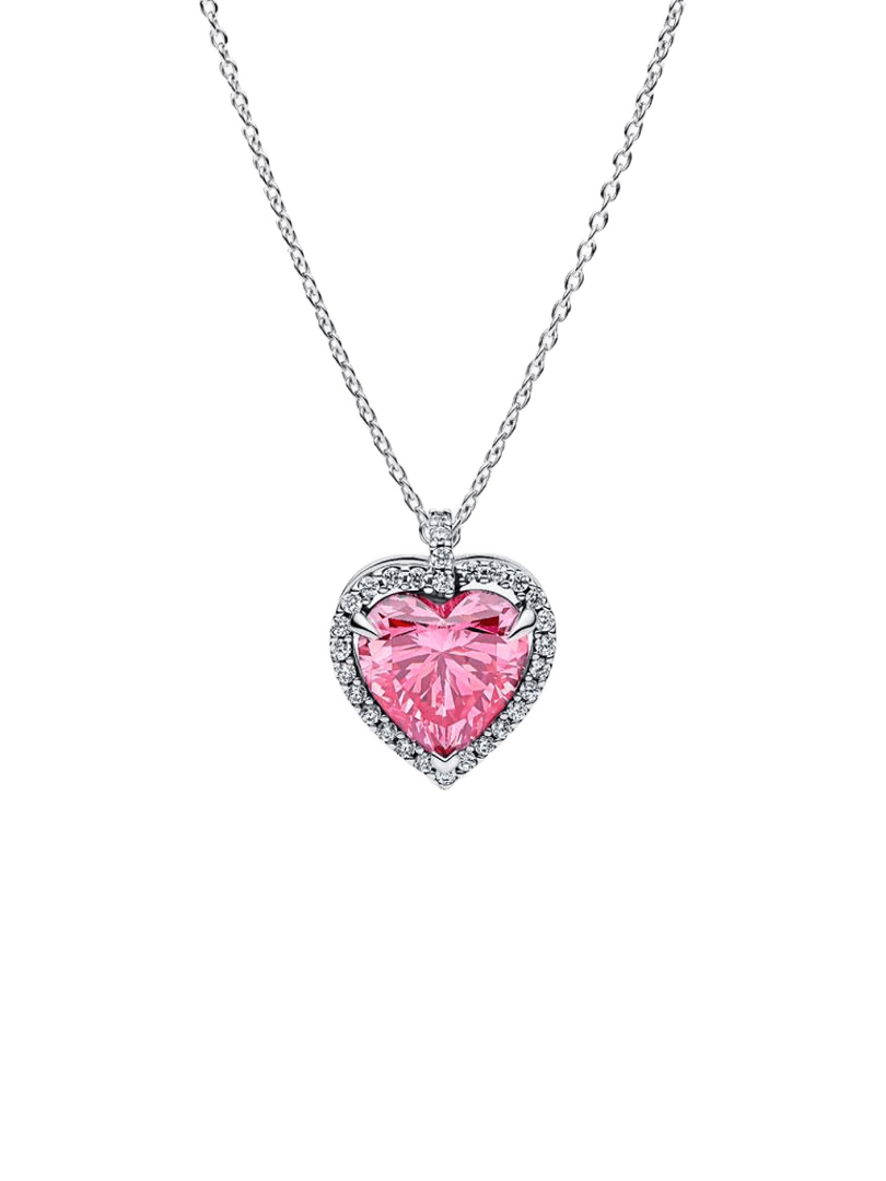 Collar Halo Corazón Rosa - vista 1