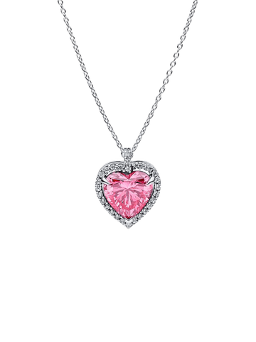 Collar Halo Corazón Rosa - vista 1