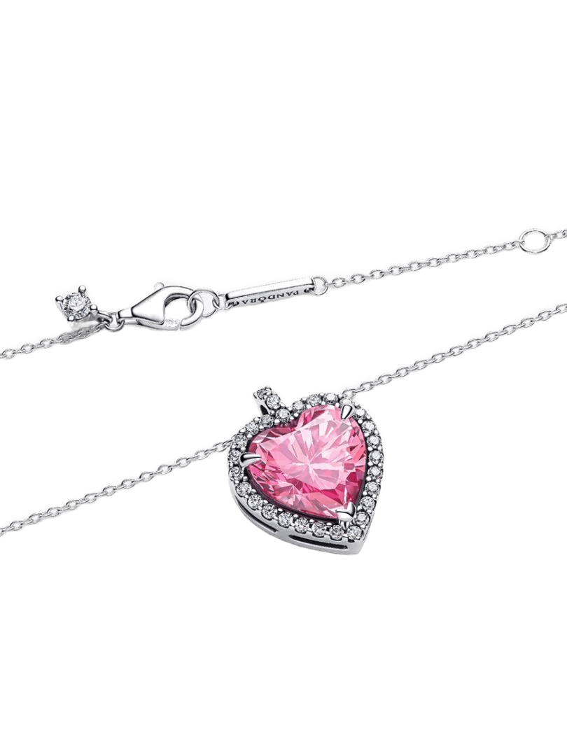 Collar Halo Corazón Rosa - vista 3