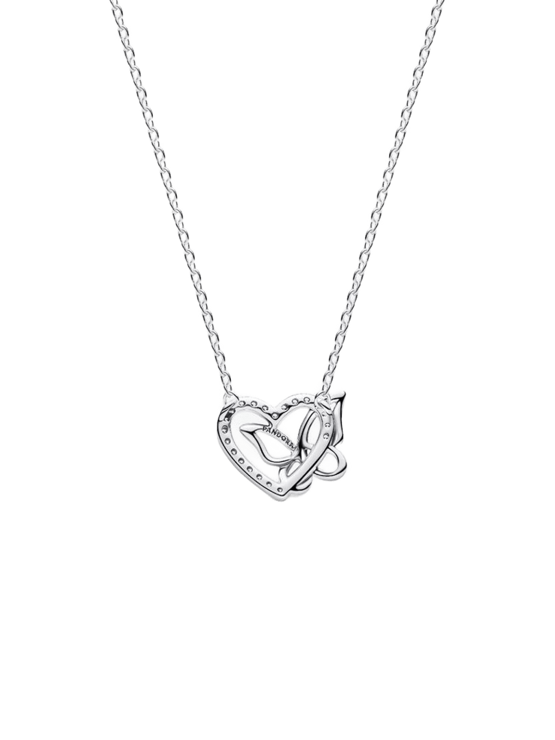 Collar Corazón y Mariposa Entrelazados - vista 2