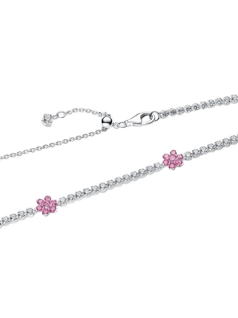 Collar Tenis Flor Rosa - vista 3