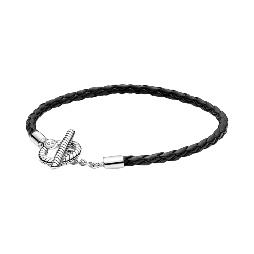 Pulsera Pandora Pulsera Pandora Moments de Cuero Trenzado con Cierre en forma de T - Vista principal
