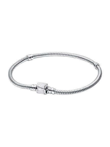 Pulsera Pandora Moments Cadena de Serpiente Cierre de Logo Marvel