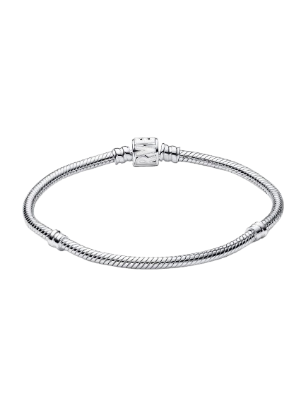 Pulsera Pandora Moments Cadena de Serpiente Cierre de Logo Marvel