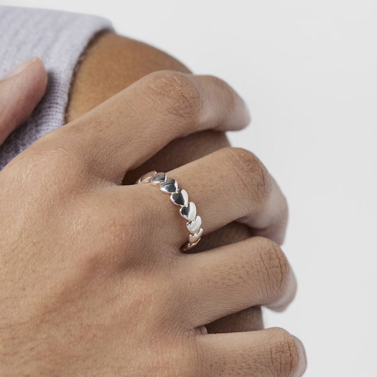 Anillo de plata motivos corazón Mini Icons