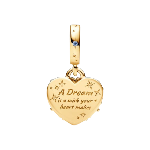 Charm Pandora Charm Colgante Doble Carroza y Corazón de La Cenicienta de Disney - Vista detalle