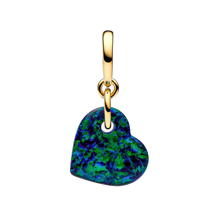 Charm Pandora Charm Colgante Corazón Verde Opalescente - Vista detalle