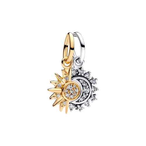 Charm Colgante Divisible Sol y Luna