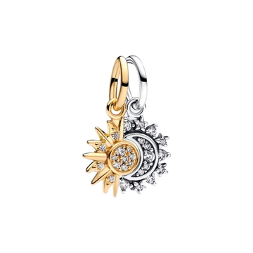Charm Colgante Divisible Sol y Luna
