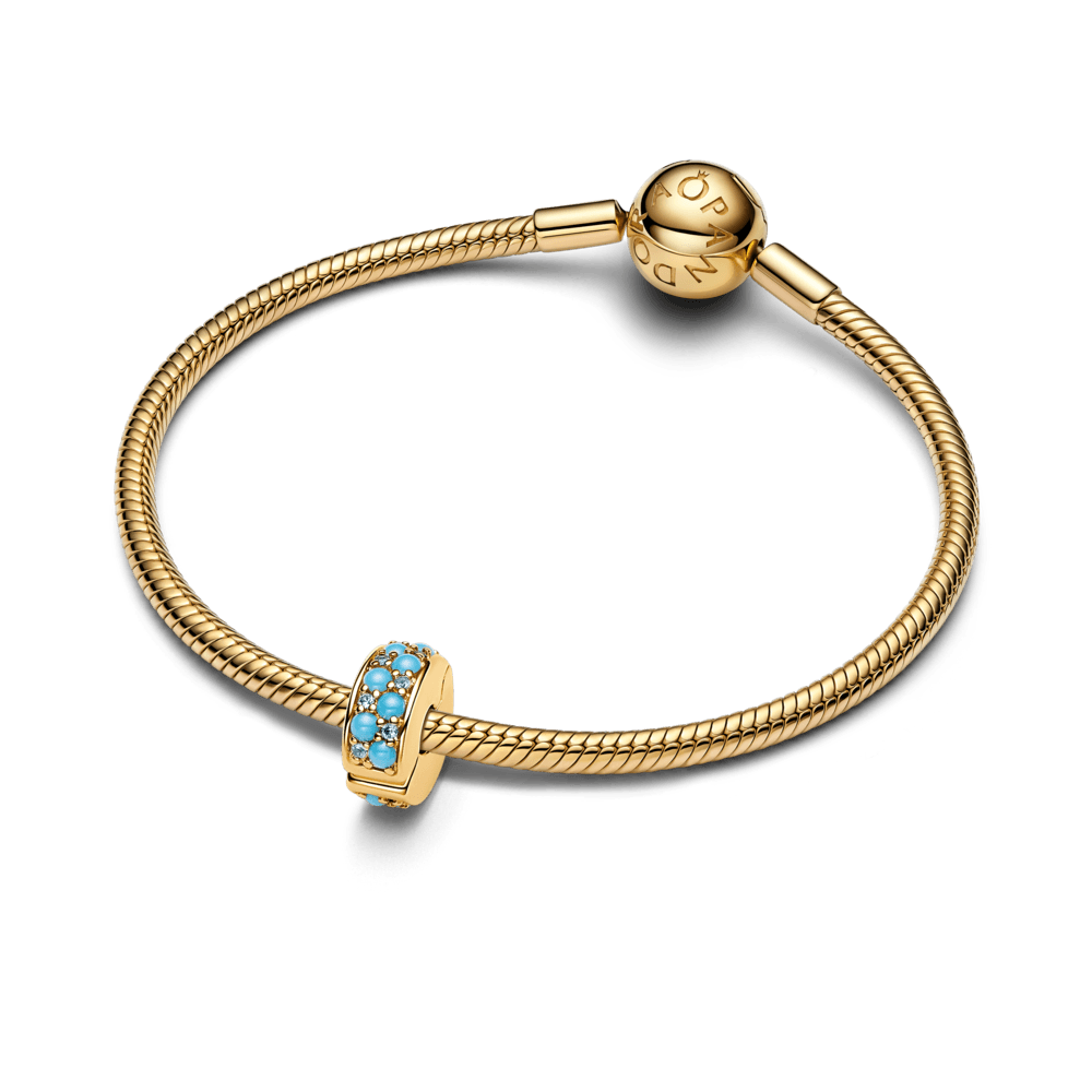 Charm Pandora Charm de Clip Azul Agua - Imagen 3