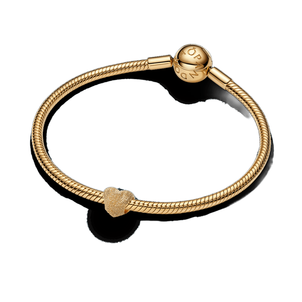 Charm Pandora Mini Charm Corazón con Textura - Imagen 3
