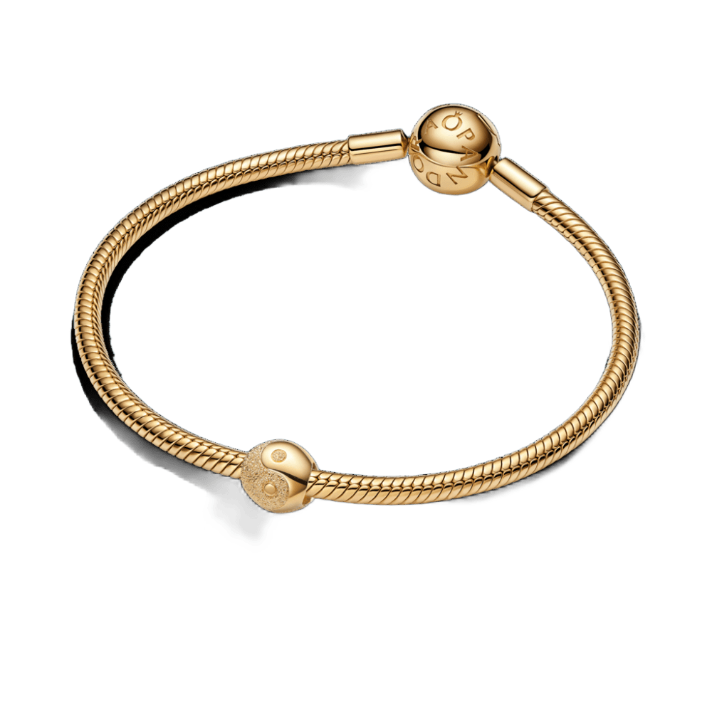 Charm Pandora Mini Charm Yin y Yang Con Textura - Imagen 3