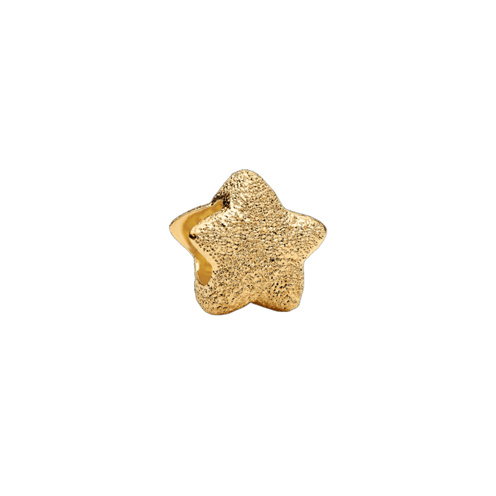 Charm Pandora Mini Charm Estrella Con Textura Dorado - Vista principal