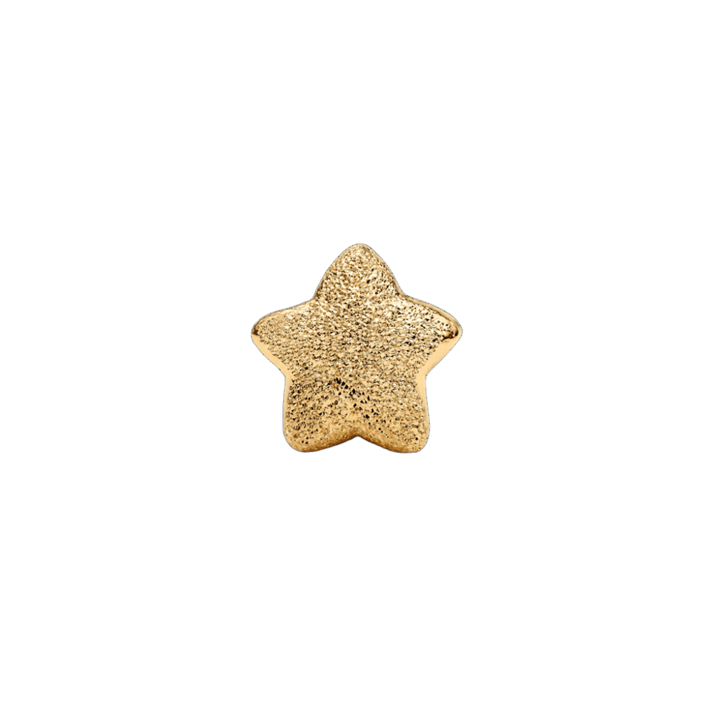 Charm Pandora Mini Charm Estrella Con Textura Dorado - Vista detalle