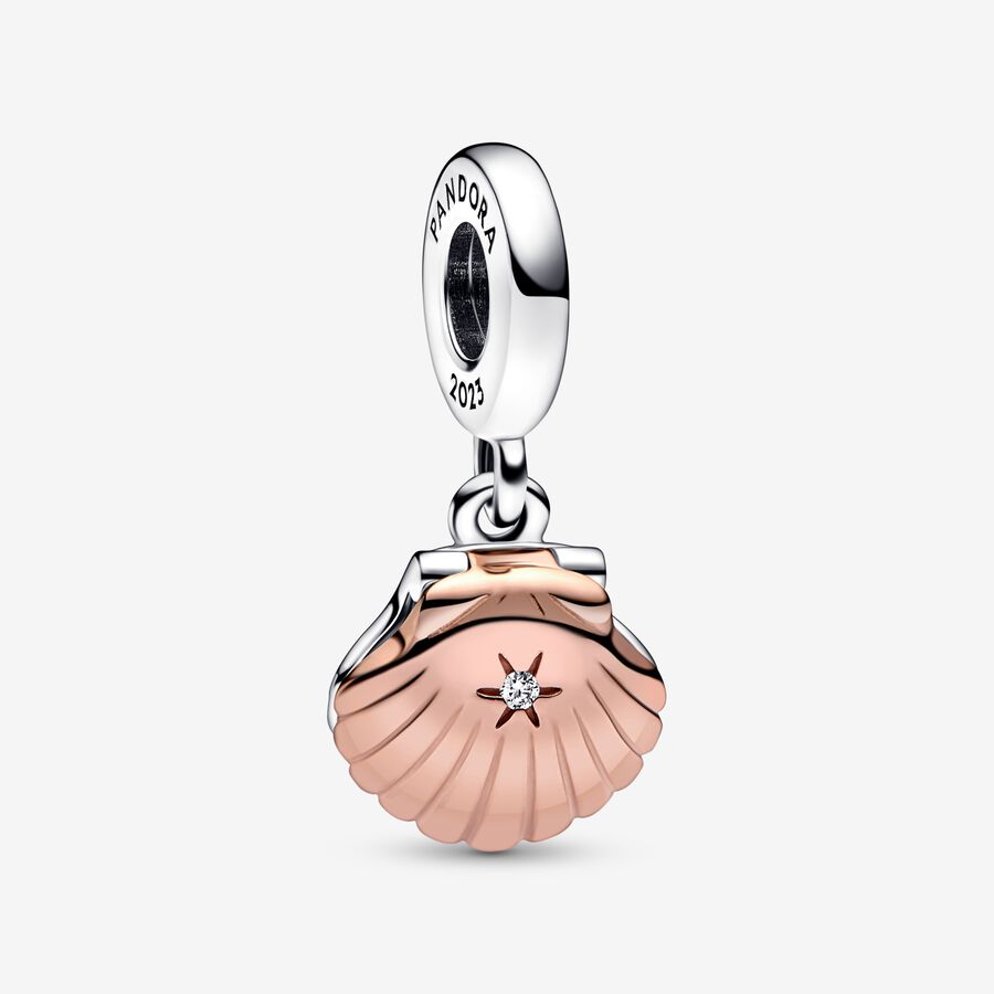 Charm Colgante Concha de Mar y Perla Pandora Club 2023
