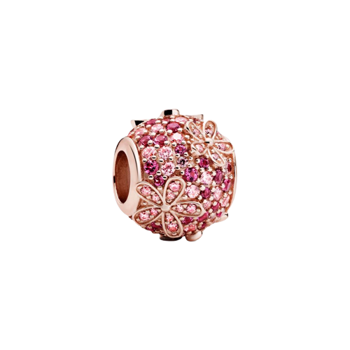 Charm Margaritas de Pavé Rosa