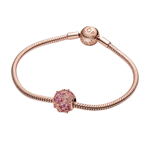 Charm Margaritas de Pavé Rosa